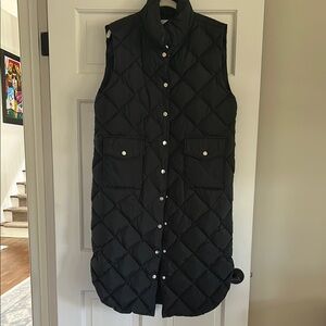 Black Puffer Vest Sleeveless